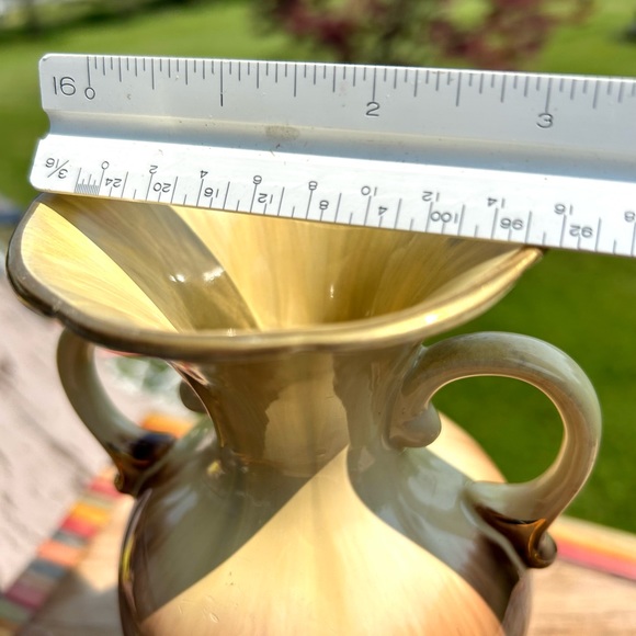 Set of2 MidCentury Bay Keramik West German Vintage Brown Pottery Ceramic Vases - Picture 3 of 12